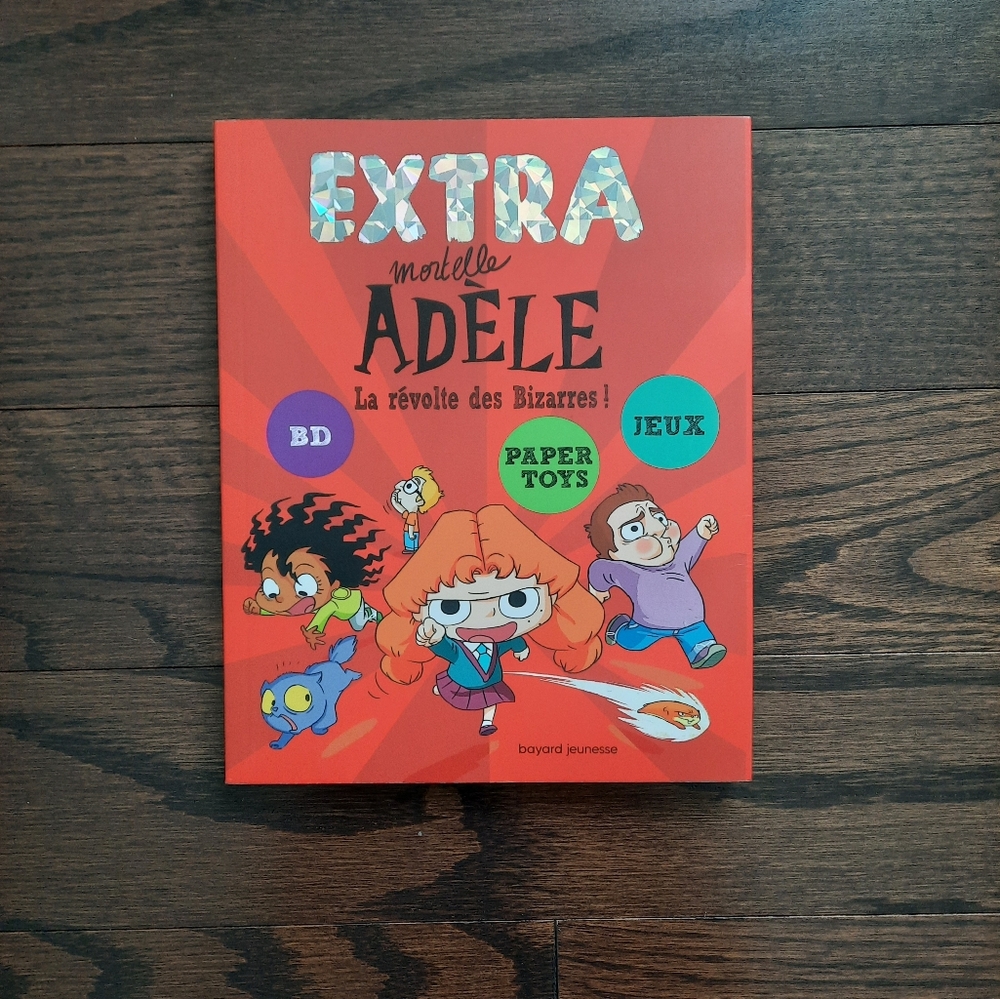 French Book: Extra Mortelle Adèle Activity Book for Kids